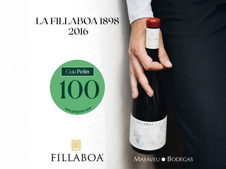 El vino blanco La Fillaboa 1898 2016 de Bodegas Fillaboa obtiene 100 puntos en la Guía Peñín 2025