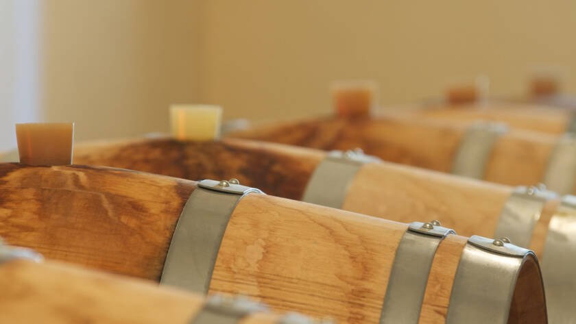 Detalle barricas bodega Fillaboa