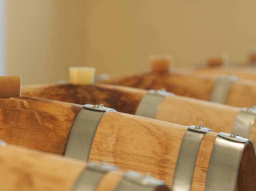 Detalle barricas bodega Fillaboa