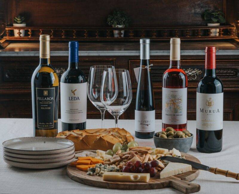 Still life of Masaveu wines