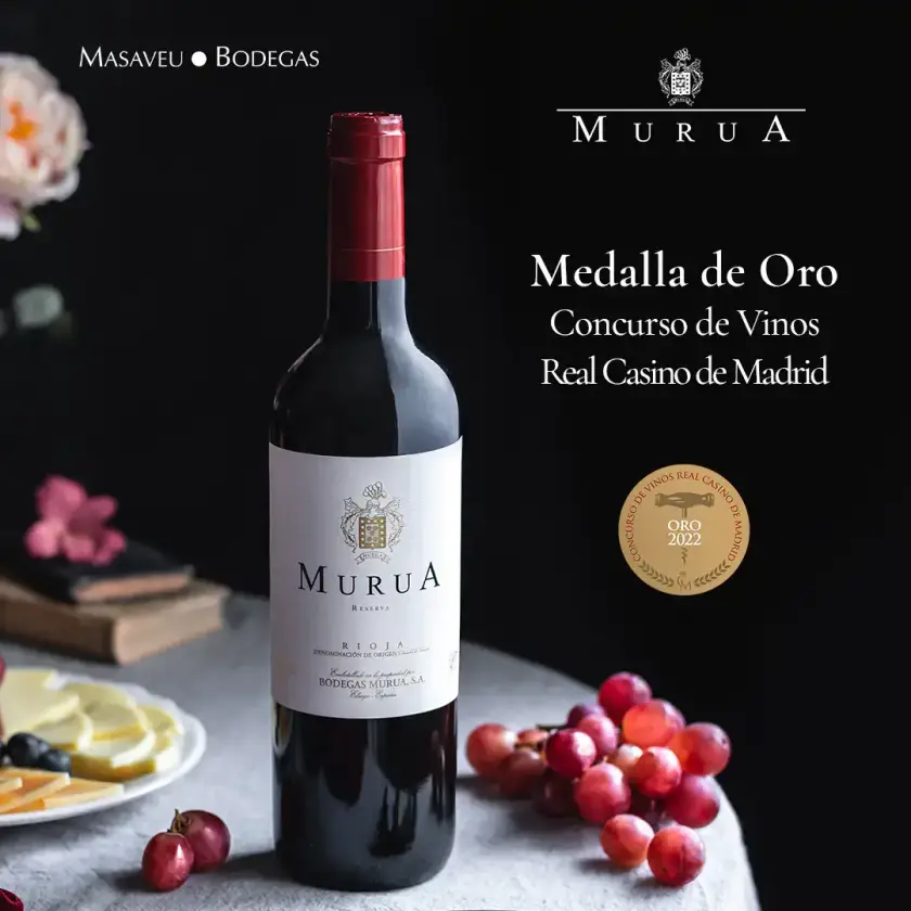 Medallas de oro vino Murua